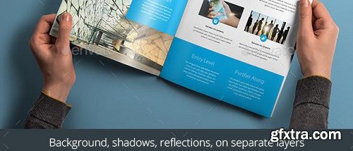 Graphicriver Square Brochure Mock-up 2949025