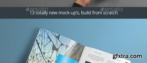 Graphicriver Square Brochure Mock-up 2949025