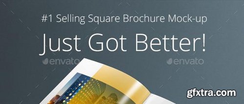 Graphicriver Square Brochure Mock-up 2949025