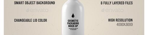 Graphicriver White Cosmetic Bottle Mock-Up 17492657