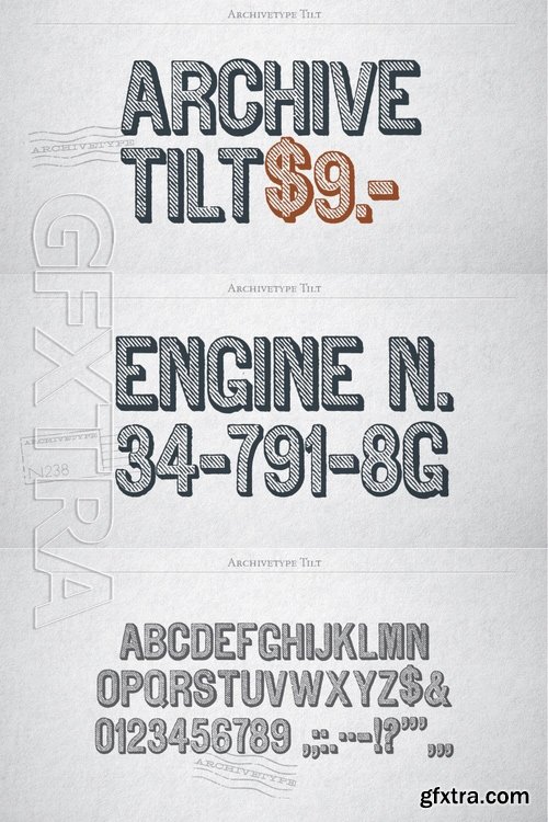 Archive Tilt Font