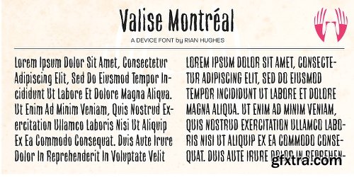 Valise Montreal Font