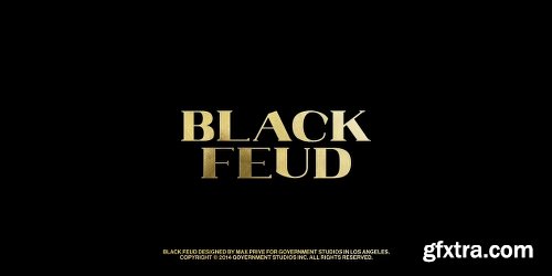 Black Feud Font Family - 2 Fonts