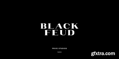 Black Feud Font Family - 2 Fonts