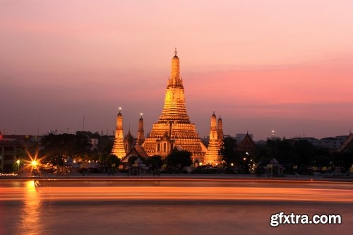 Collection of Bangkok panorama picture night city street skyscraper building 25 HQ Jpeg