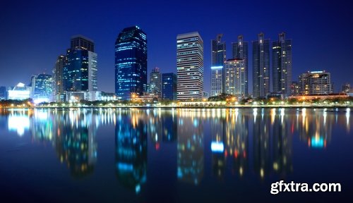 Collection of Bangkok panorama picture night city street skyscraper building 25 HQ Jpeg