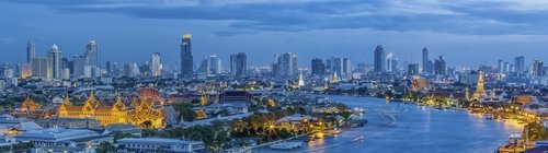 Collection of Bangkok panorama picture night city street skyscraper building 25 HQ Jpeg