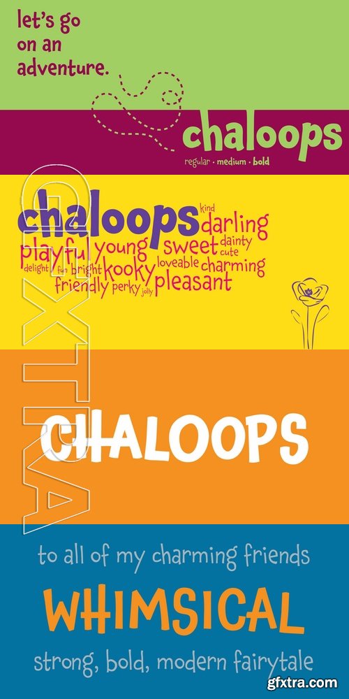 Chaloops - 3 fonts: $149.00