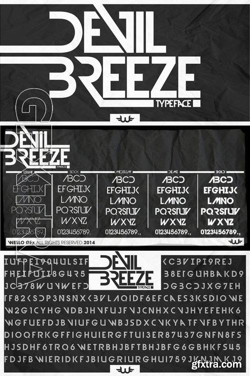 Devil Breeze - 1 font: $32.00