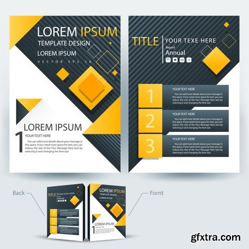 Corporate Templates of Brochures 5 - 25xEPS