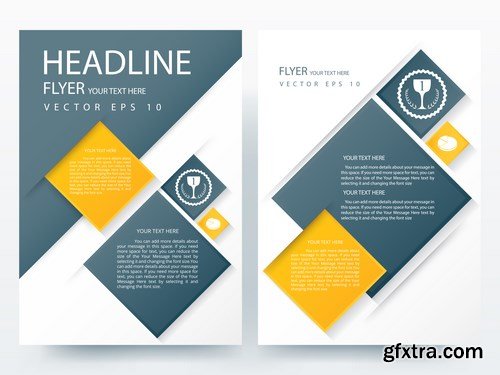 Corporate Templates of Brochures 5 - 25xEPS