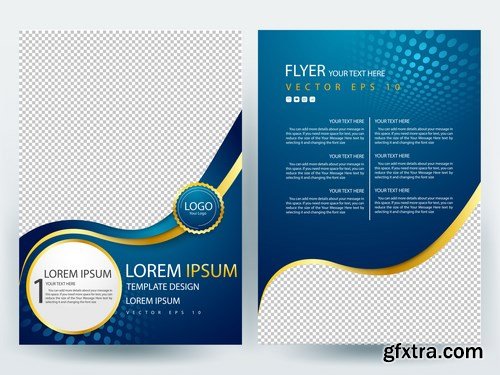 Corporate Templates of Brochures 5 - 25xEPS