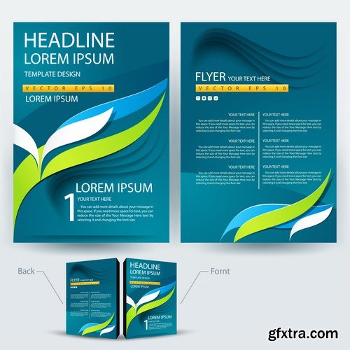 Corporate Templates of Brochures 5 - 25xEPS