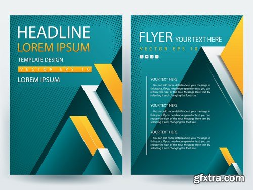 Corporate Templates of Brochures 5 - 25xEPS