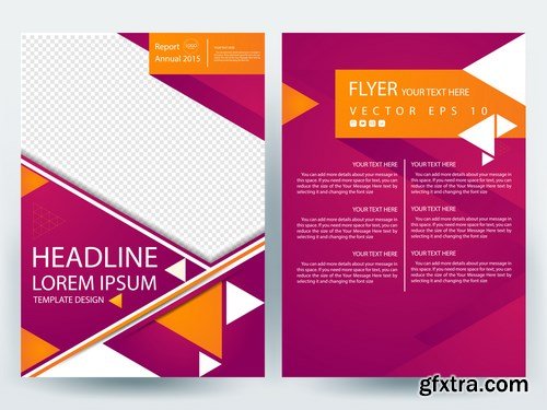 Corporate Templates of Brochures 5 - 25xEPS