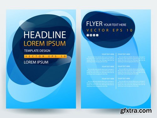 Corporate Templates of Brochures 5 - 25xEPS