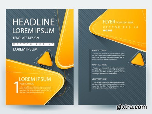 Corporate Templates of Brochures 5 - 25xEPS