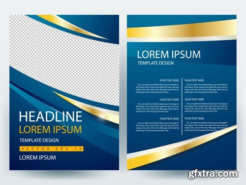 Corporate Templates of Brochures 5 - 25xEPS