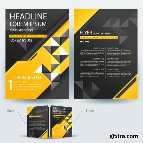 Corporate Templates of Brochures 5 - 25xEPS