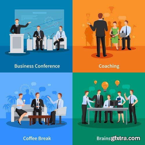 Flat Business Concept 8 - 20xEPS