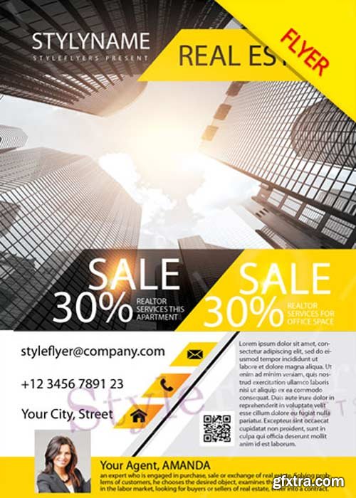 Real Estate V12 PSD Flyer Template