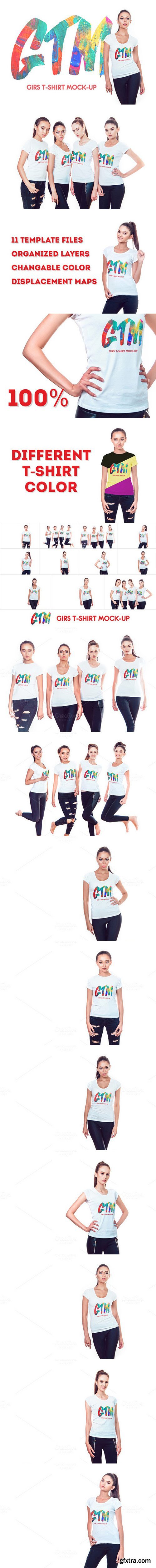 CM - Women's T-shirts Mock-Up 816884