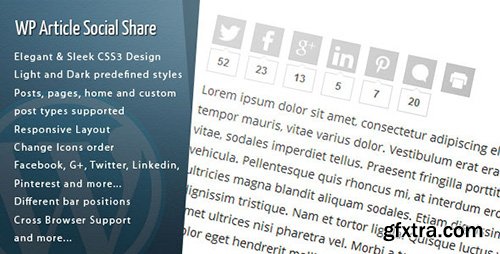 CodeCanyon - Wordpress Article Social Share v1.3.3 - 6247263