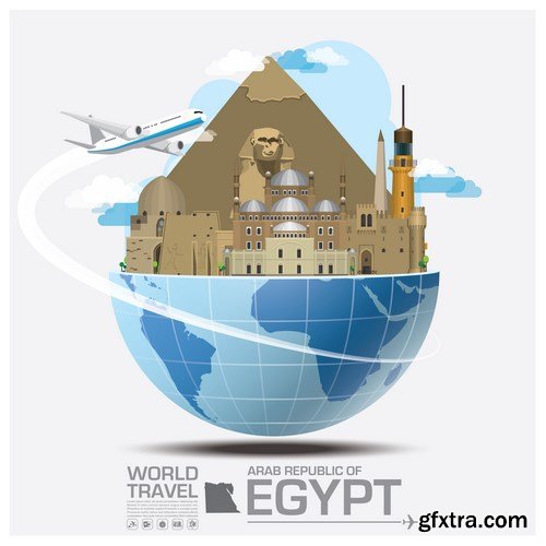 World Travel Vector Design 2 - 18xEPS