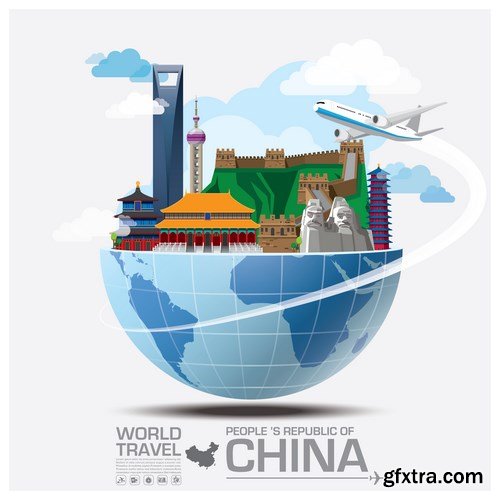 World Travel Vector Design 2 - 18xEPS