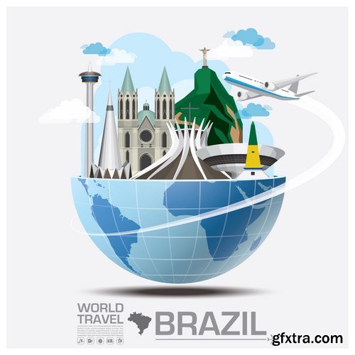 World Travel Vector Design 2 - 18xEPS