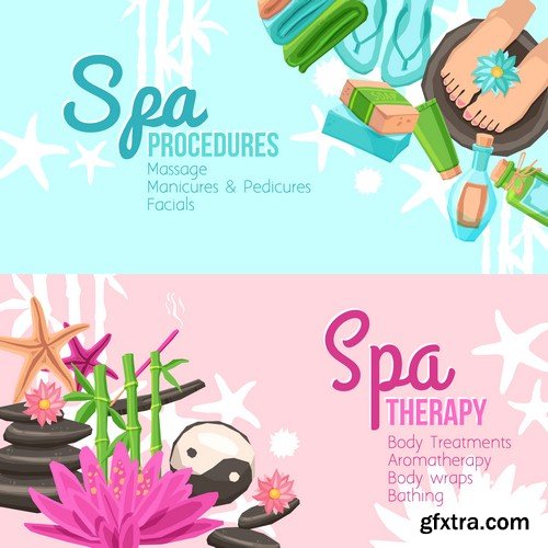 Spa banner - 8 EPS