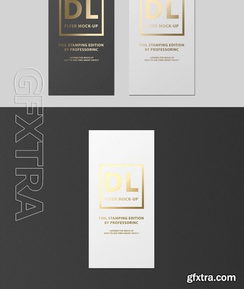 DL Flyer Mock-Up Foil Stamping Edition