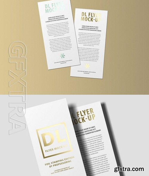 DL Flyer Mock-Up Foil Stamping Edition