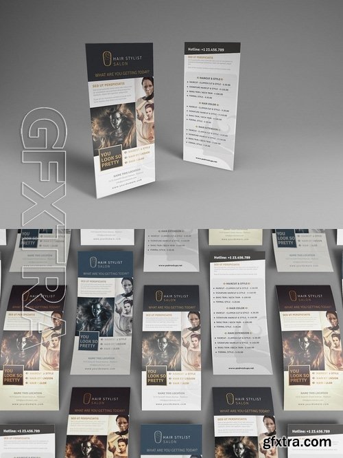 Rack Card and Voucher Mockups