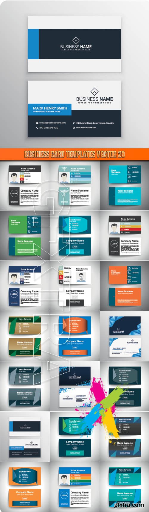 Business Card Templates vector 20