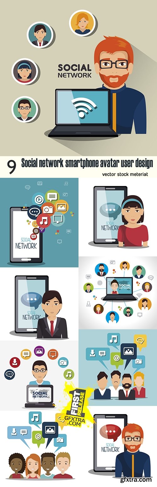 Social network smartphone avatar user design