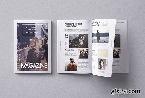 PSD Magazine Mockup Vol 9