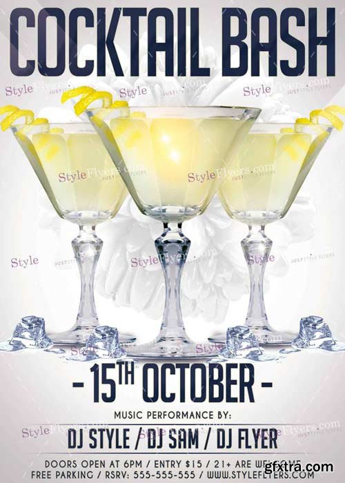 Cocktail Bash V7 PSD Flyer Template