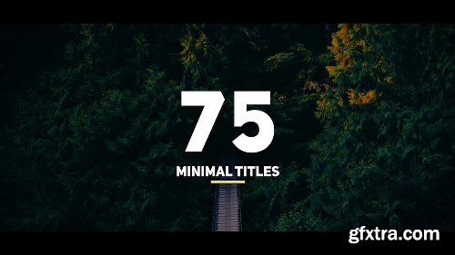 Videohive Minimal Titles & Lower Thirds 17156267