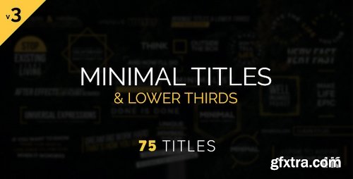 Videohive Minimal Titles & Lower Thirds 17156267