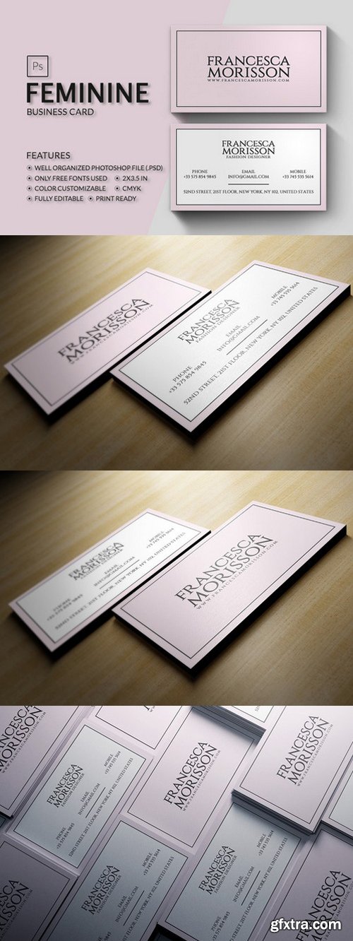 CM - Feminine Business Card 839312