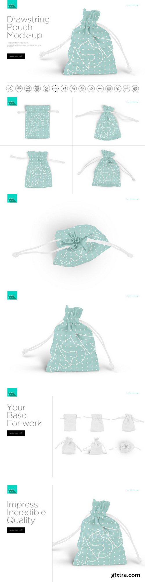 CM - Drawstring Pouch Mock-up 600108