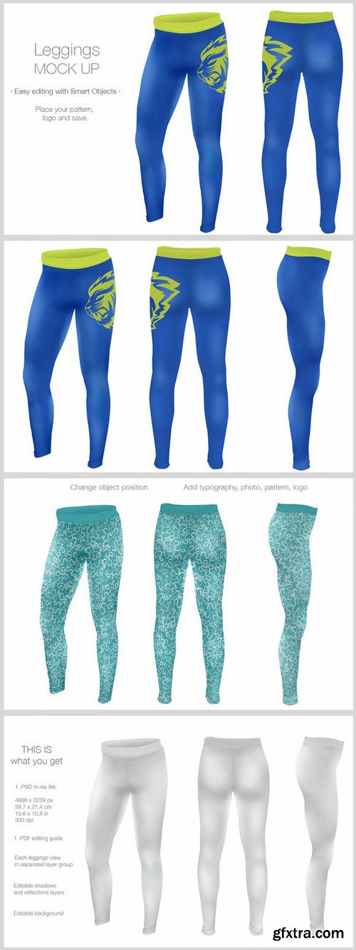 CM - Unisex Leggings Mock Up 876305