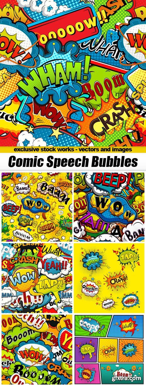 Comic Speech Bubbles - 12xEPS