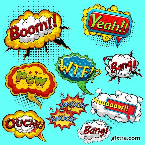 Comic Speech Bubbles - 12xEPS