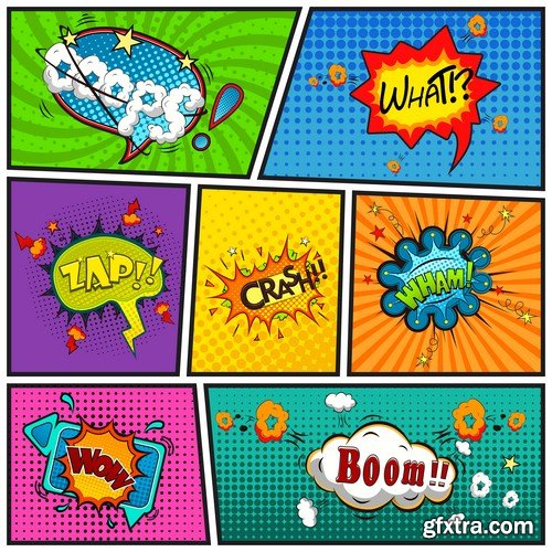 Comic Speech Bubbles - 12xEPS