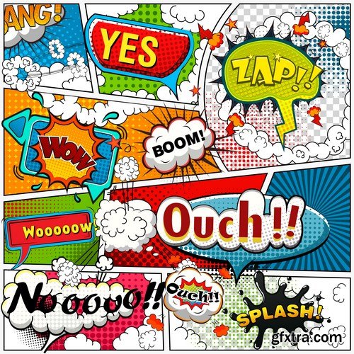 Comic Speech Bubbles - 12xEPS