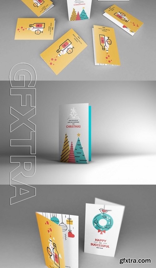 Invitation Greeting Card Mockups