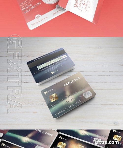 Membership Credit Cards Mockup