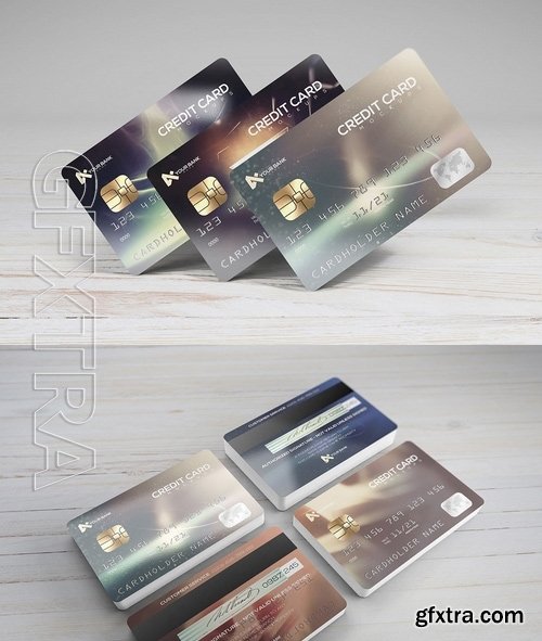 Membership Credit Cards Mockup